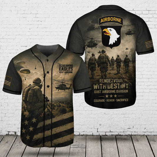 U.S Army 101st Airborne Division Baseball Jersey