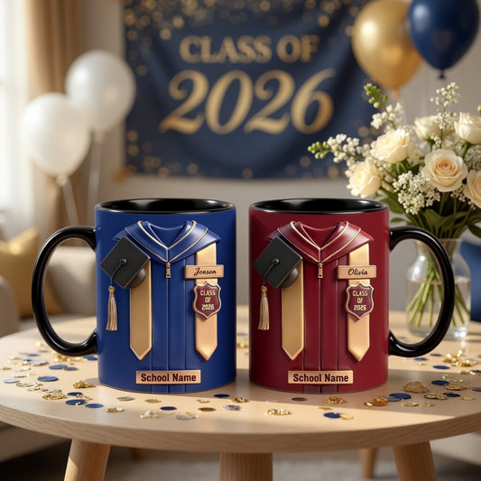 Personalized Graduation Mug , Class of 2026 Mug, Congrats Grad Gift, Celebration Graduation Gift
