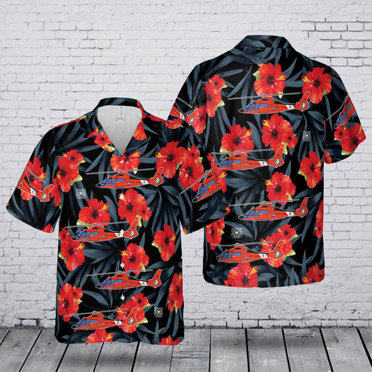 US Coast Guard (USCG) MH-65 Dolphin Hawaiian Shirt