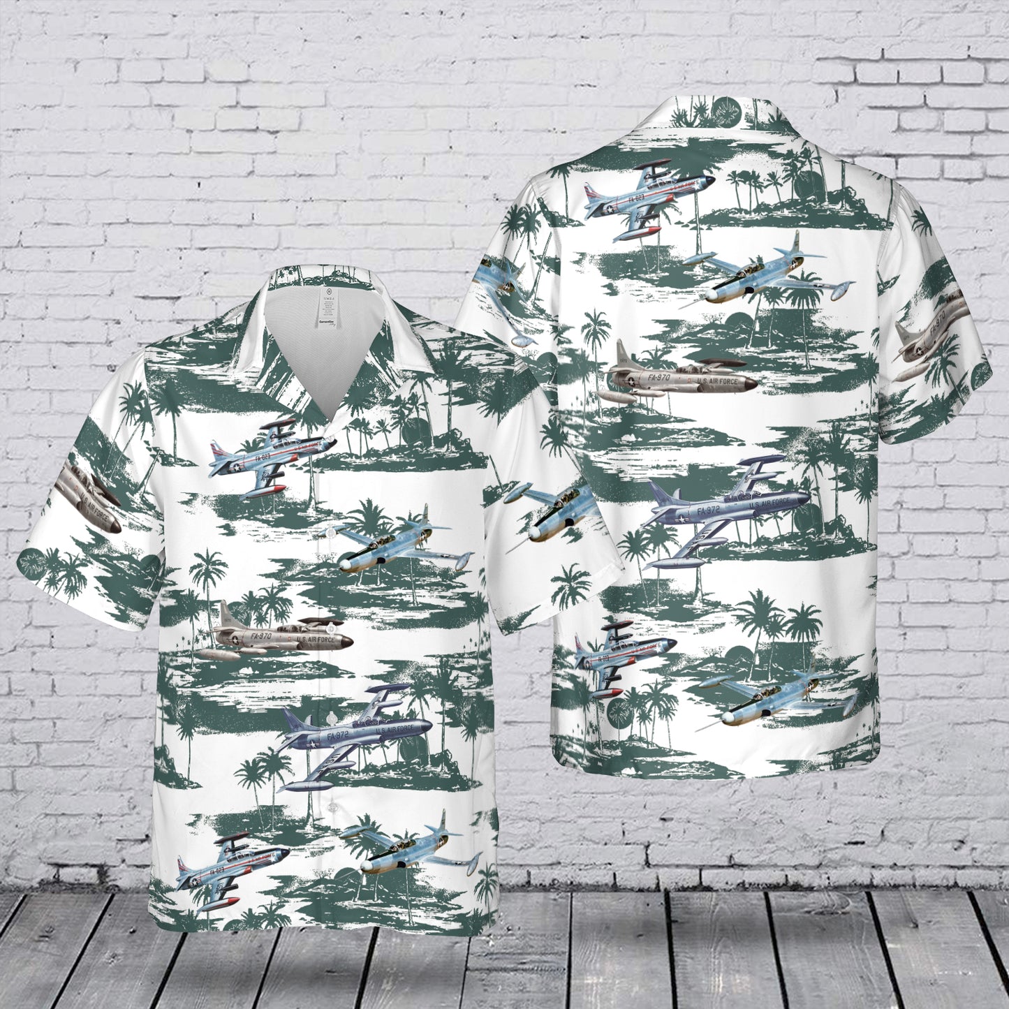 USAF F-94 Starfire Classic Hawaiian Shirt