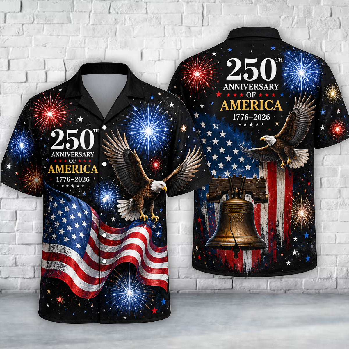 America 4th July 250th Anniversary 1776-2026 Hawaiian Shirt