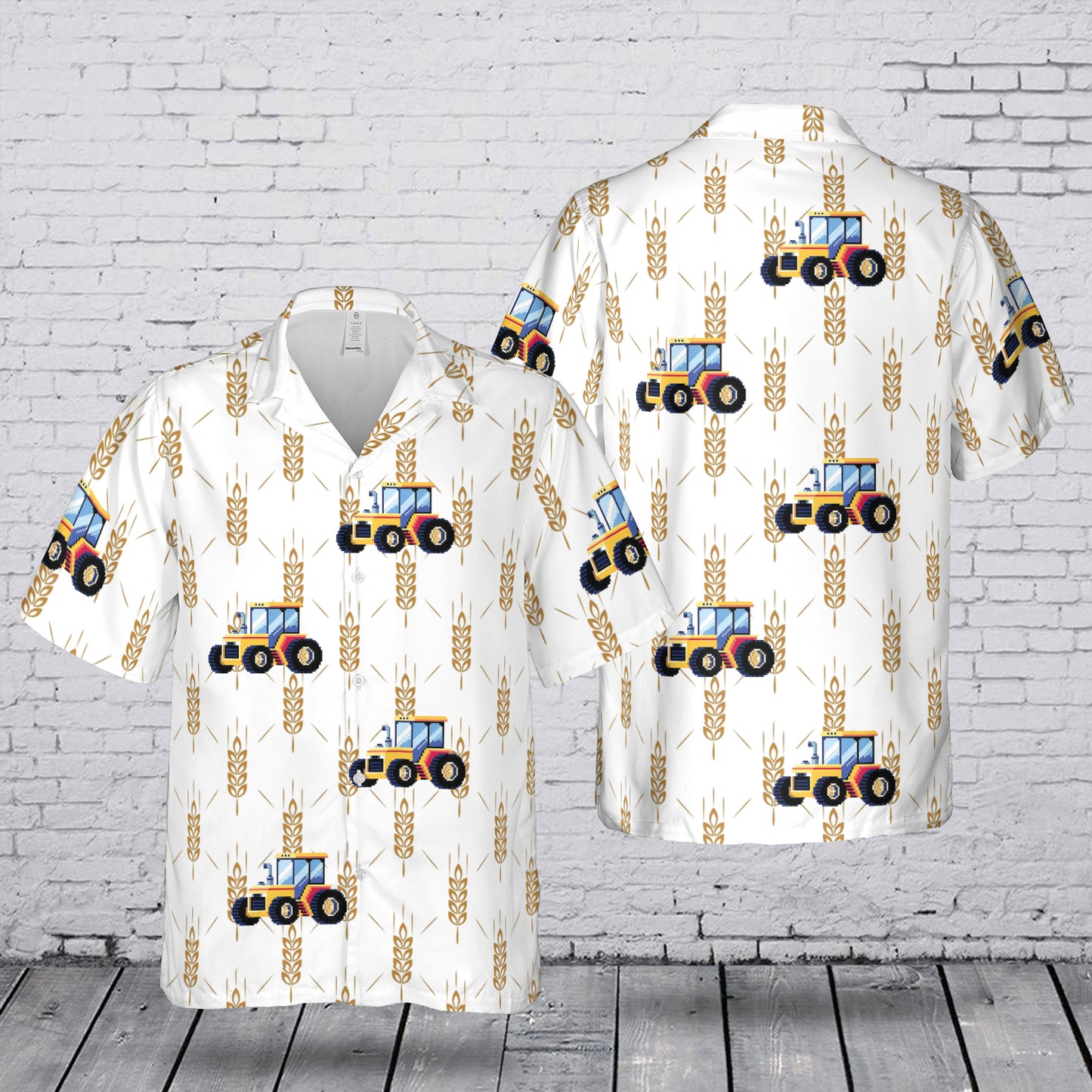 Farm Tractor Hawaiian Shirt