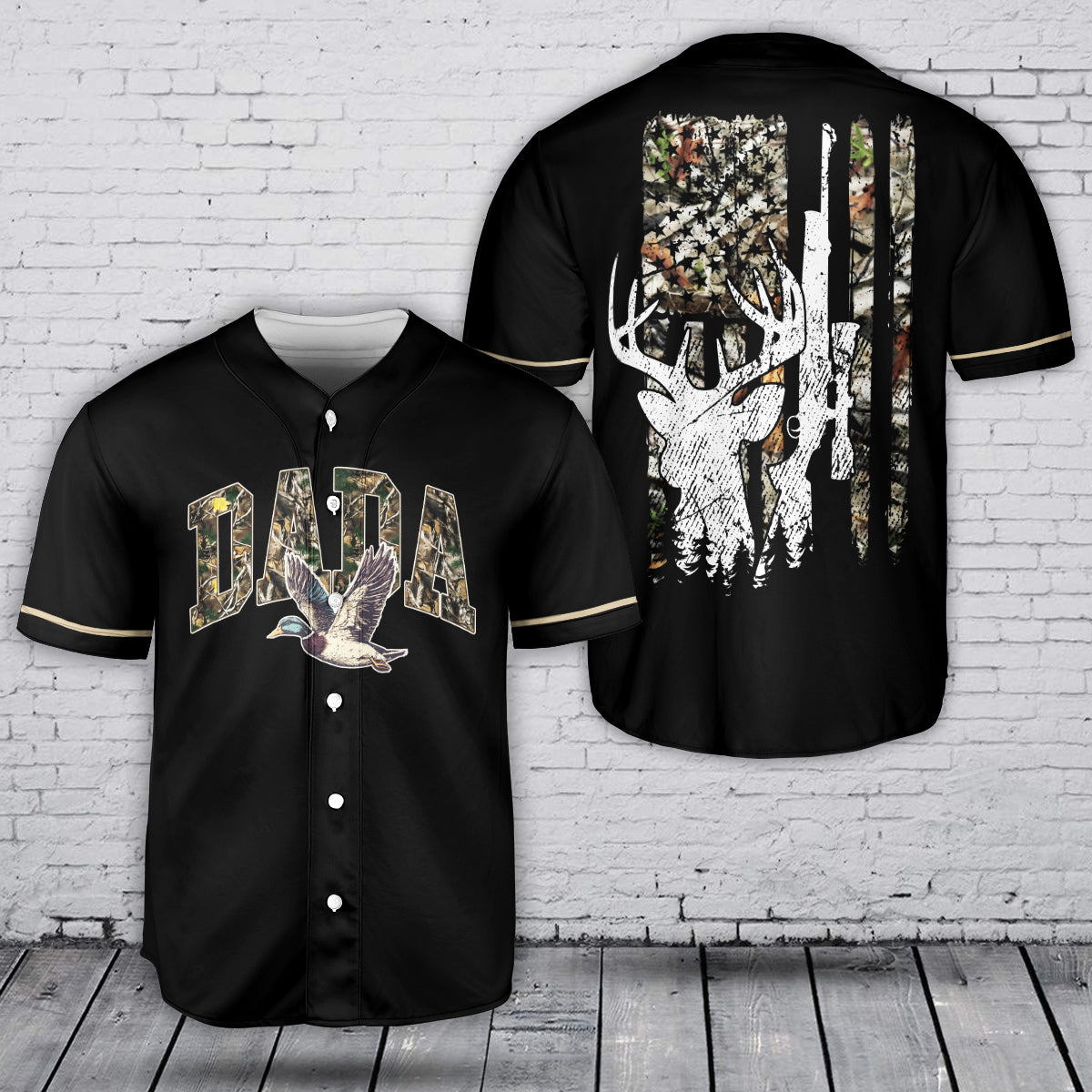Hunting Dad Baseball Jersey