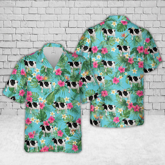 Holstein Friesian Cattle Hawaiian Shirt