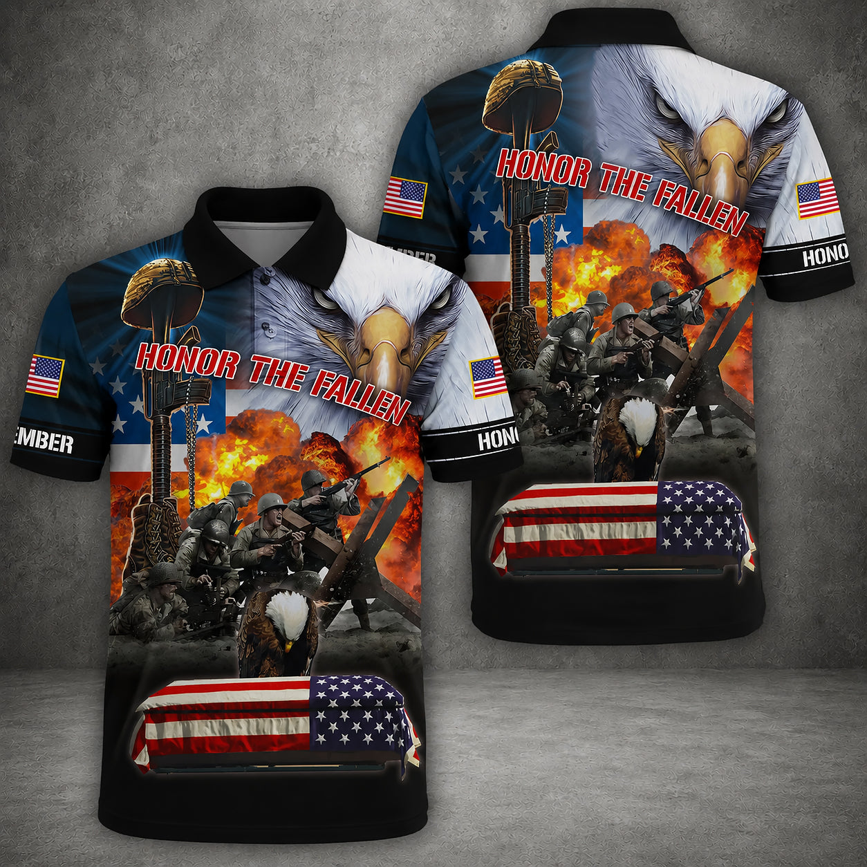 US Military Veteran Polo Shirt