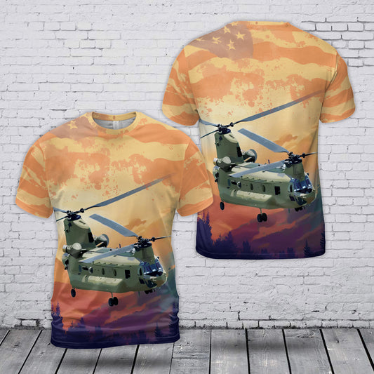 US Army CH-47 Chinook 3D T-Shirt