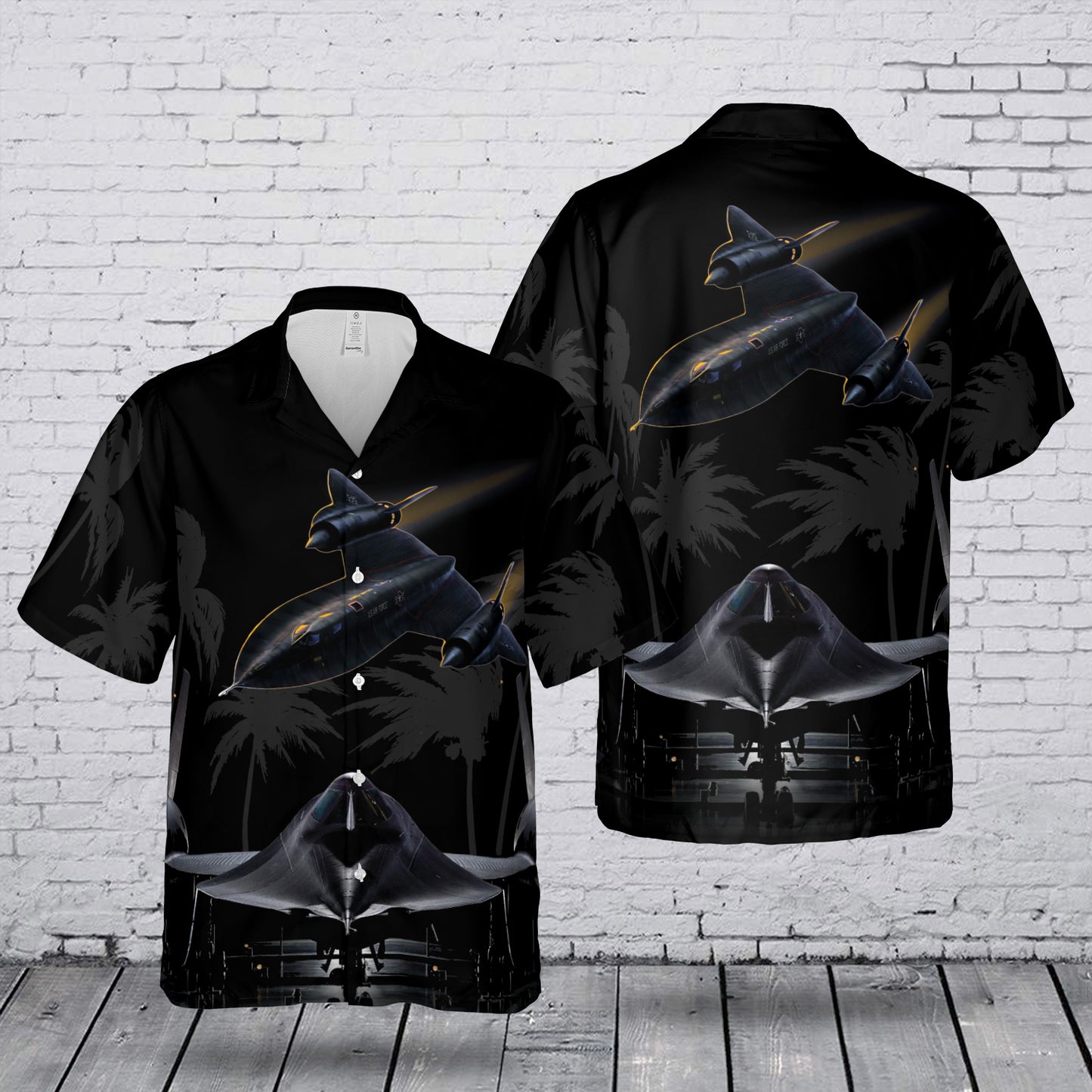 USAF SR-71 Blackbird Hawaiian Shirt