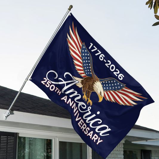 American 1776-2026 250th Anniversary July 4th Semiquincentennial House Flag