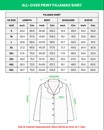 Angus Cattle AOP Pajamas Set