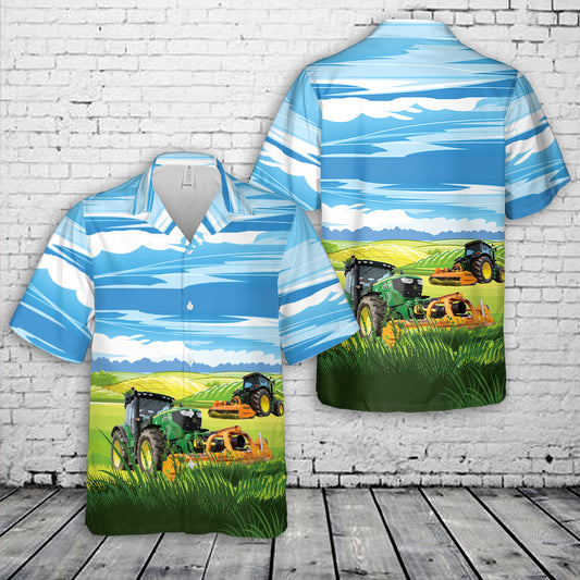 Tractor Mounted Flail Mower Hawaiian Shirt