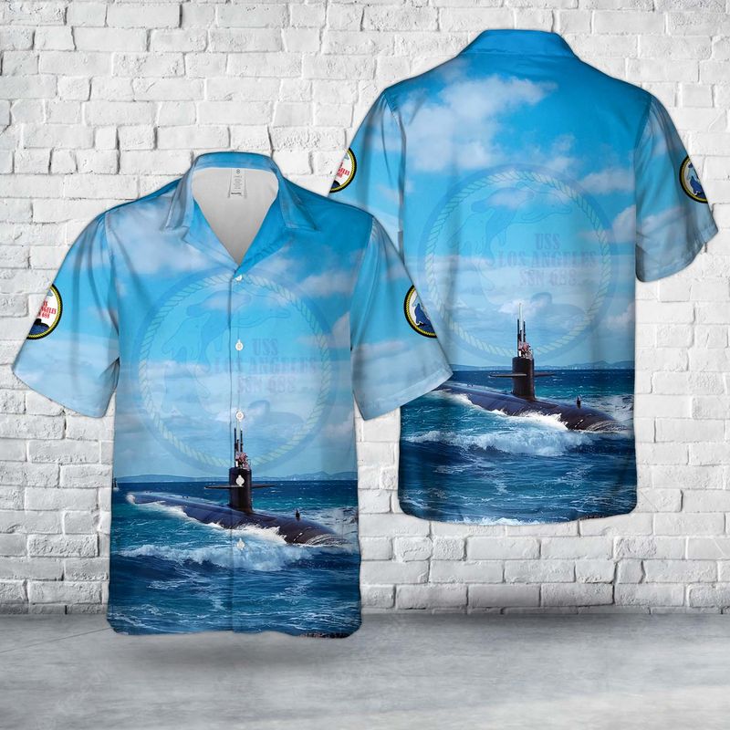 US Navy USS Los Angeles (SSN-688) Hawaiian Shirt