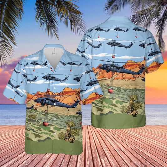 Nevada Army National Guard UH-60 Blackhawk Hawaiian Shirt