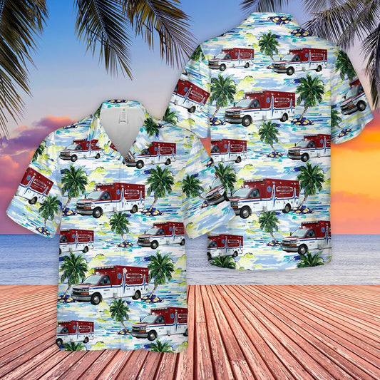 Illinois Tri-District Ambulance Service Hawaiian Shirt