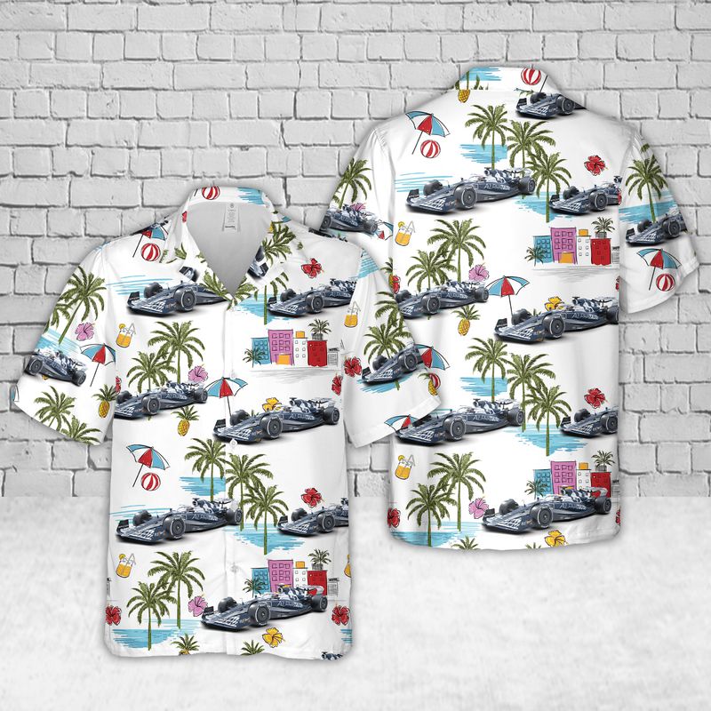 AlphaTauri AT03 Formula One Car 2022 Hawaiian Shirt