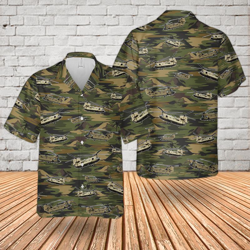 US Boeing CH-47 Chinook Hawaiian Shirt