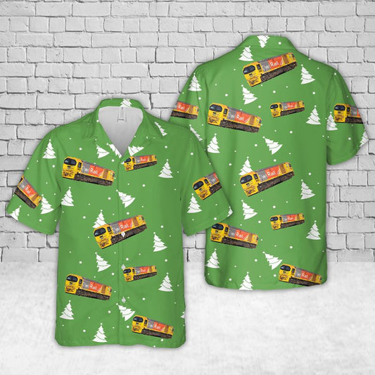 New Zealand KiwiRail Railways Locomotive DL 9452 Christmas Hawaiian Shirt