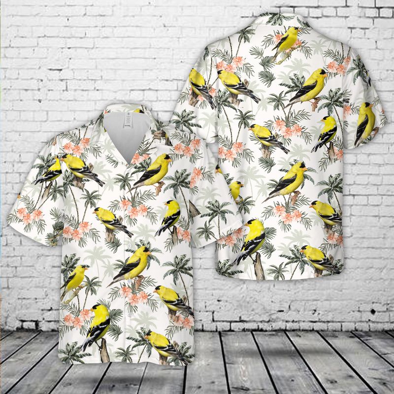 American Goldfinch Hawaiian Shirt