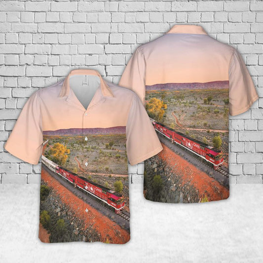 Australia The Ghan Passenger Train Hawaiian Shirt