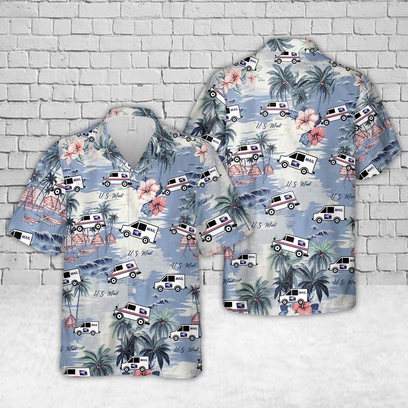 USPS Mail Hawaiian Shirt