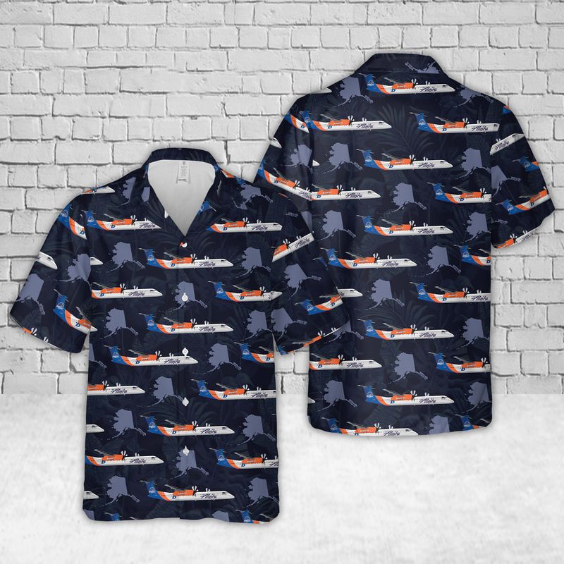 Alaska Airlines Q400 BSU Hawaiian Shirt