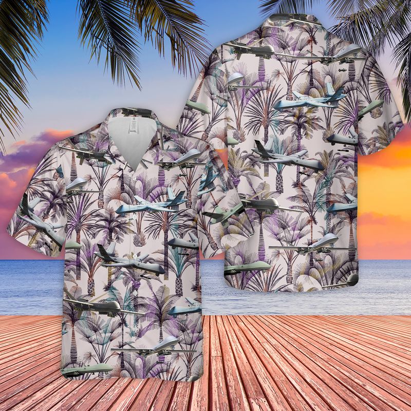 U.S. Air Force MQ-9A Hawaiian Shirt