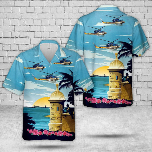 Puerto Rico Police Department Bell 412EP Hawaiian Shirt