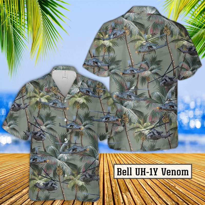 Bell UH-1Y Venom Hawaiian Shirt