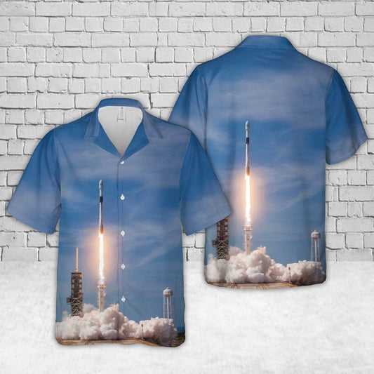 SpaceX Falcon 9 Full Thrust Hawaiian Shirt