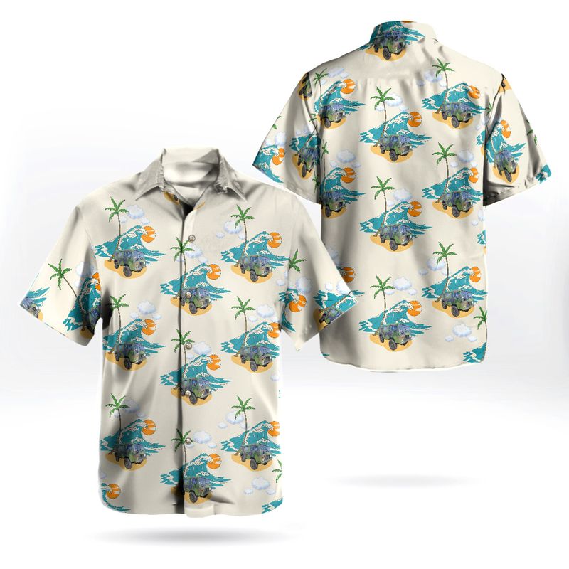 Swedish Army Terrangbil Tgb11 Hawaiian Shirt