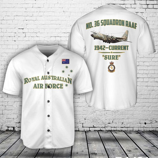 RAAF No. 36 Squadron C-130H Hercules Baseball Jersey