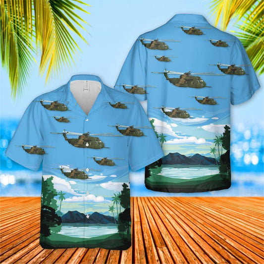 USAF 40th Helicopter Squadron HH-53B Super Jolly Green Hawaiian Shirt