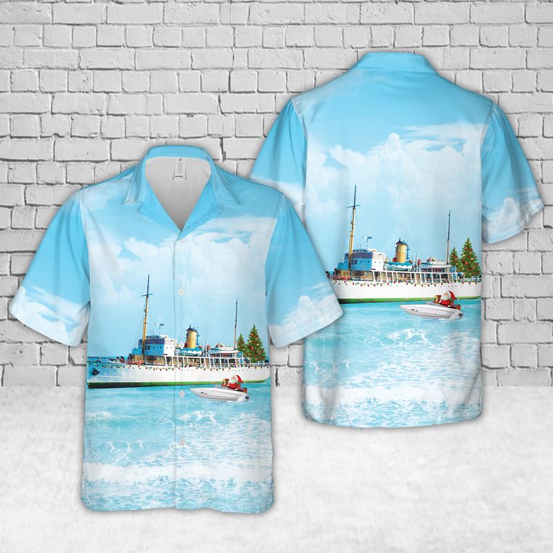 Canada CSS Acadia Museum Ship Hawaiian Shirt