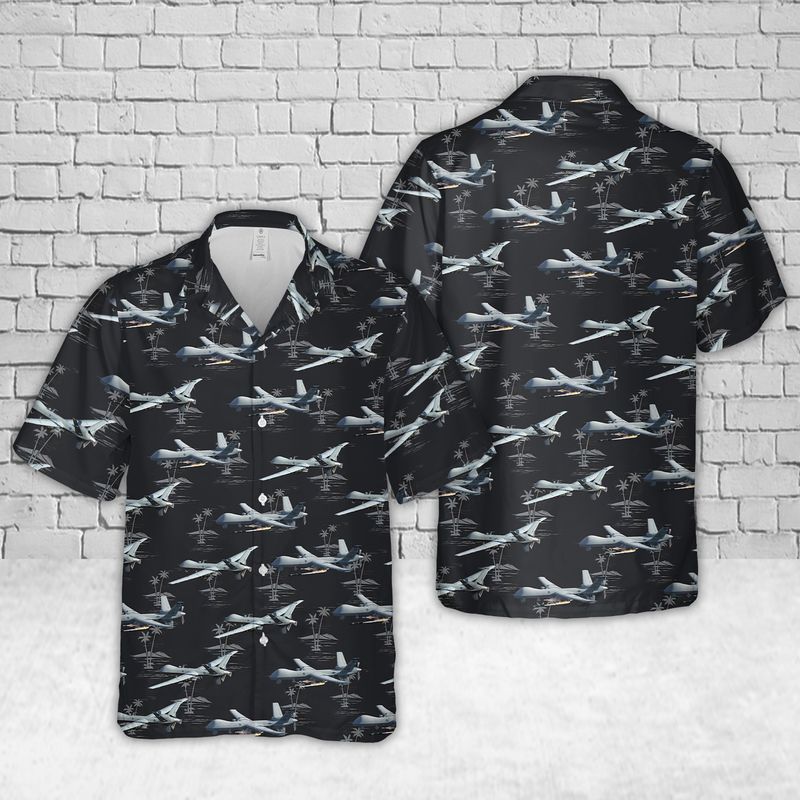 U.S. Air Force MQ-9A Reaper Hawaiian Shirt