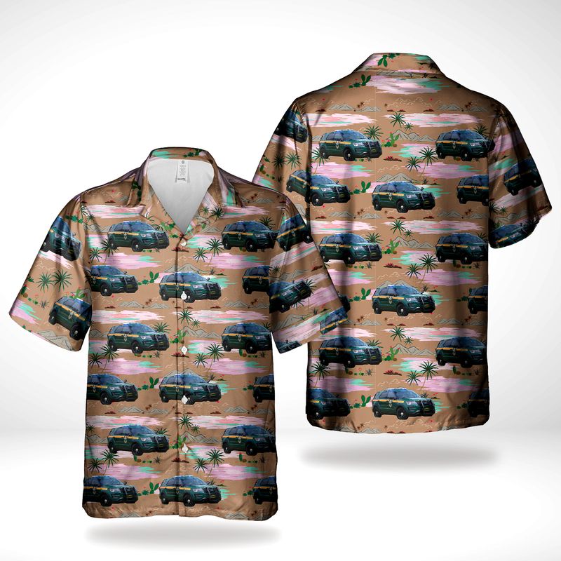 Vermont State Police Ford Explorer Utility Hawaiian Shirt