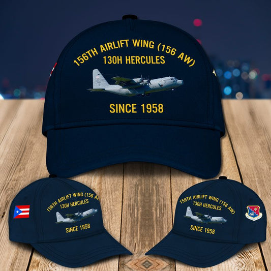 Puerto Rico Air National Guard 156th Airlift Wing (156 AW) 130H Hercules Baseball Cap
