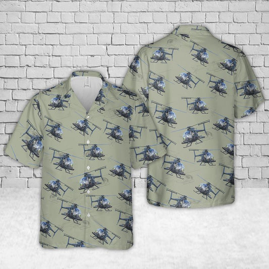 US Army MD Helicopters MH-6 Little Bird Hawaiian Shirt