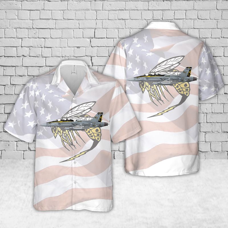 U.S Navy VAQ-138 Yellowjackets EA-18G Growler Hawaiian Shirt