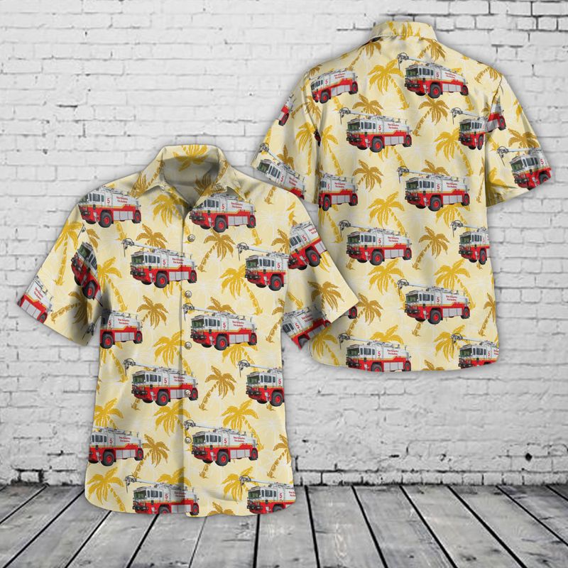 Concord, New Hampshire, New Hampshire Fire Academy 2001 Oshkosh T1500 ARFF 5 Hawaiian Shirt