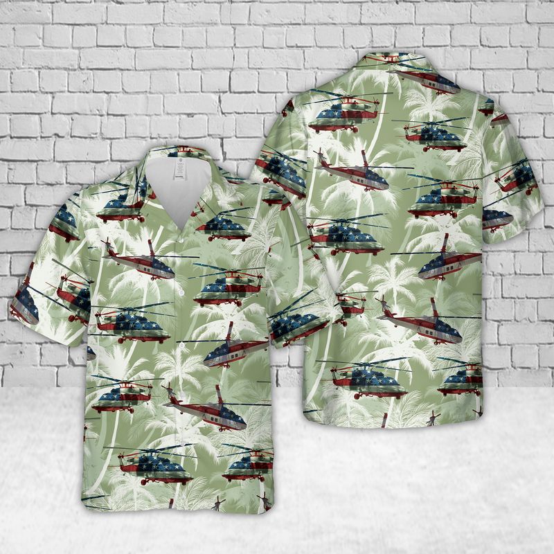 US Army Sikorsky UH-60 Black Hawk Hawaiian Shirt