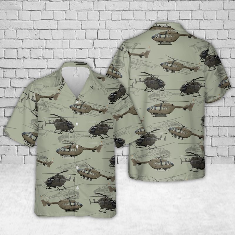 US Army Eurocopter UH-72 Lakota Hawaiian Shirt