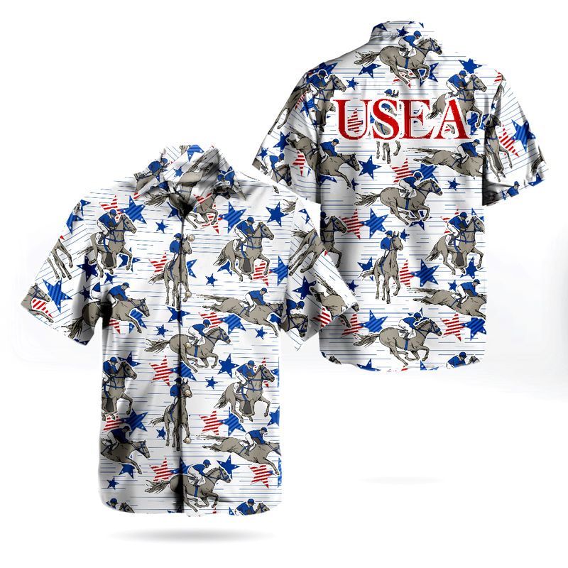 Horseback Riding USEA Hawaiian Shirt