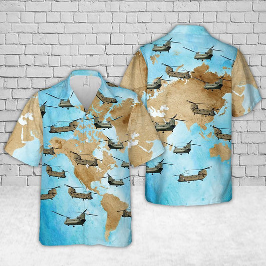 US Army Boeing CH-47 Chinook Hawaiian Shirt