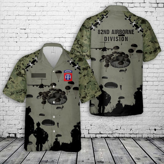 Custom Name US Army 82nd Airborne Division Hawaiian Shirt