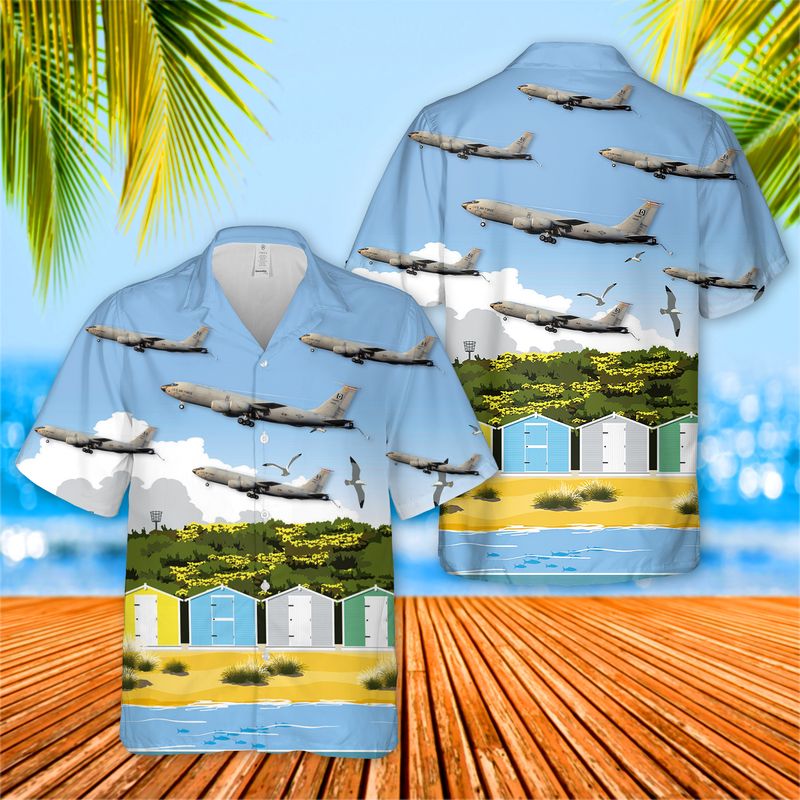 USAF 100th Air Refueling Wing Boeing KC-135 Stratotanker Hawaiian Shirt