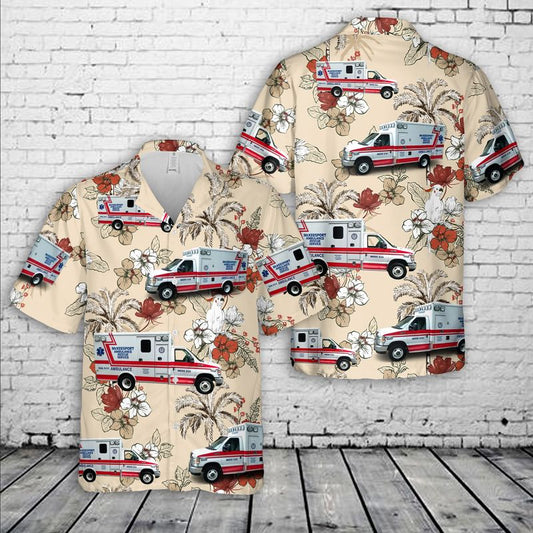 Pennsylvania McKeesport Ambulance Rescue Service Hawaiian Shirt