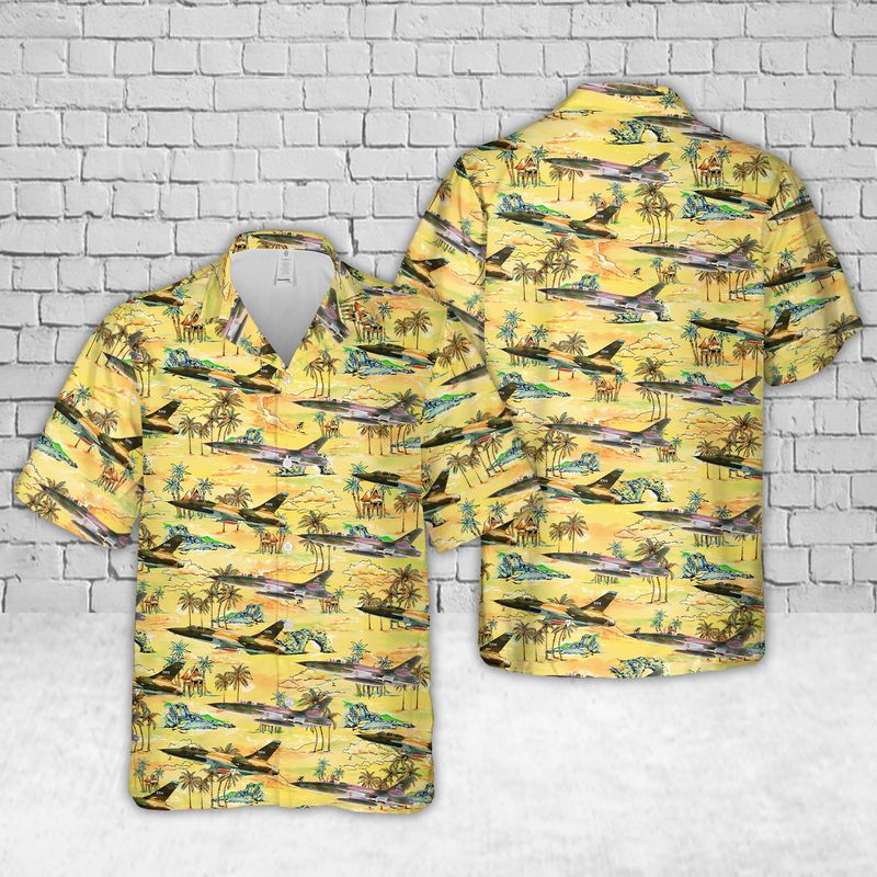 USAF Republic F-105 Thunderchief Wild Wease Hawaiian Shirt