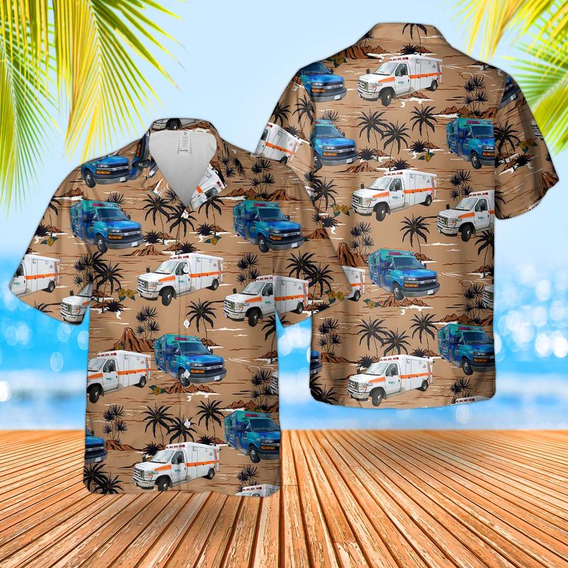 Canada Brant County Paramedics Hawaiian Shirt