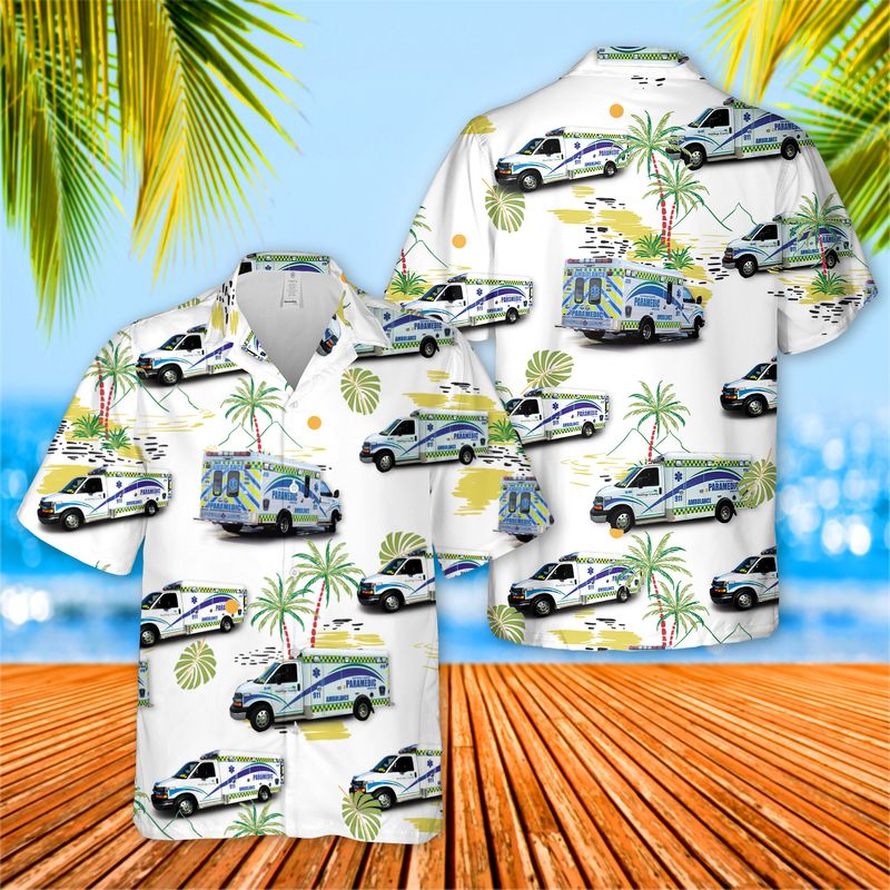Hastings-Quinte Paramedic Service Hawaiian Shirt