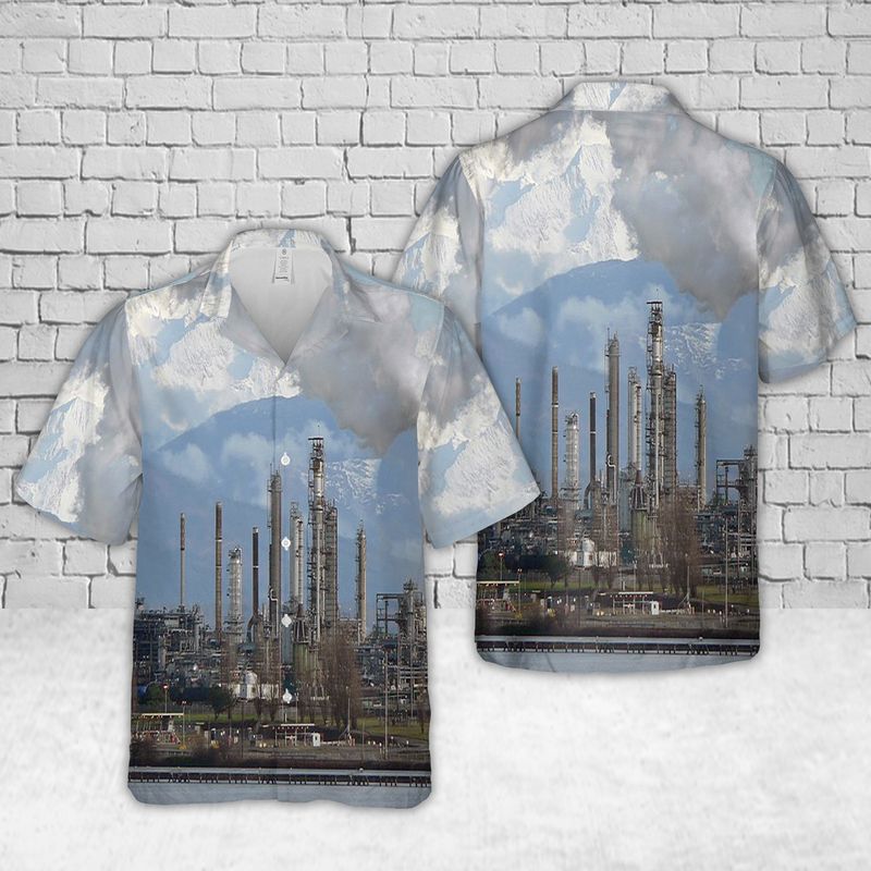 Anacortes, Washington, Marathon Anacortes Refinery Marathon Petroleum Corporation Hawaiian Shirt