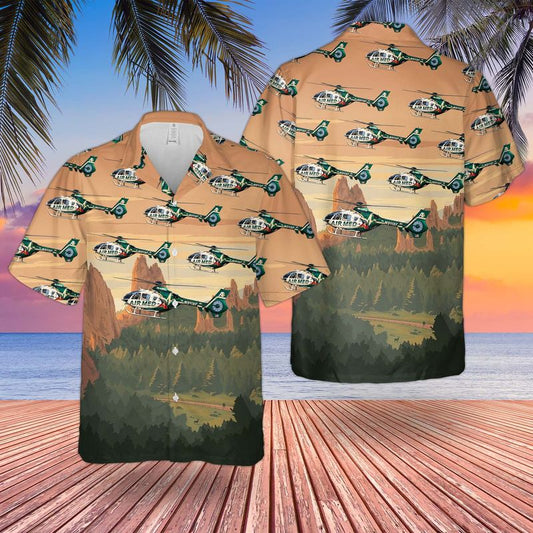 Louisiana Acadian Air Med Eurocopter EC 135P1 Hawaiian Shirt